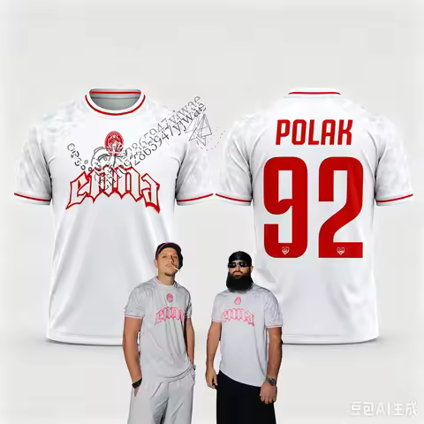 French Rapper 92 Polak Team Jersey Maillot F.C Enna Music CD Fan Gift 3d Printed Short SleevedSummer