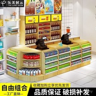 Corner Convenience Store Mother Baby Simple Pharmacy Wooden Cash Register Bar Counter Shelf Supermar