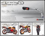 Spot ON - 全新 AKRAPOVIC HONDA CBR600RR 碳纖維鈦合金中尾段蠍子管 13-18年 精彩