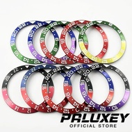 PALUXEY 38mm GMT Red Blue Purple Black Green GMT Aluminum Bezel Sloping Diving Watch Insert Watch Re