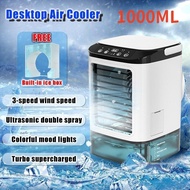 ❄️【Fast delivery】3-in-1Table Air Cooler 1000ML Large Capacity Turbo Air Conditioner Fan Ultrasonic D
