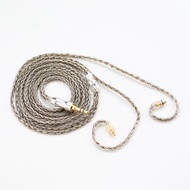 16-Strand IE200 IE300 600 900/3.5mm Earphone Upgrade Cable [M91] 16-Strand Single Crystal Copper Sil