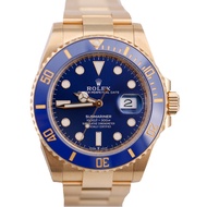 Rolex Rolex Rolex Submariner m126618Lb Automatic Machinery 18K Gold All Gold Blue Men's Watch