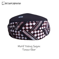 Peci Batik Jogokariyan Tanpa Ekor Motif Poleng
