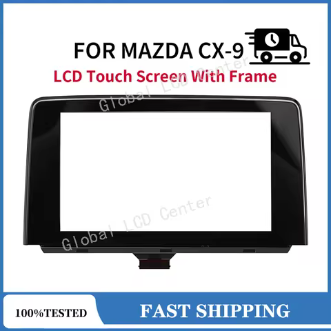 New 8 inch Touch Screen With Frame For MAZDA CX-9 CX9 2016-2019 TK49-611J0B TK49-611JA Glass Digitiz