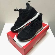 nike internationalist mid 麂皮黑白運動鞋