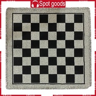 WIN Home 3 in 1 Giant Checkers Set Game Rug Board Game with Reversible Game Mat