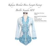 Brocade Kebaya Skybiru with Matching Embroidery Lining 808