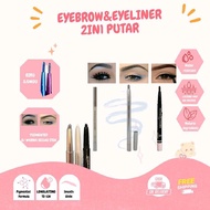 PROMO!! EYESHADOW&EYELINER PENSIL PUTAR READY WARNA PUTIH,UNGU,BIRU Waterproof