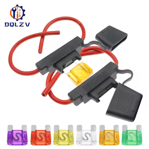 1PCS 8 10 AWG 8AWG 10AWG Wire Maxi Car Fuse Holder Water-resistant Waterproof Automotive With Cover 