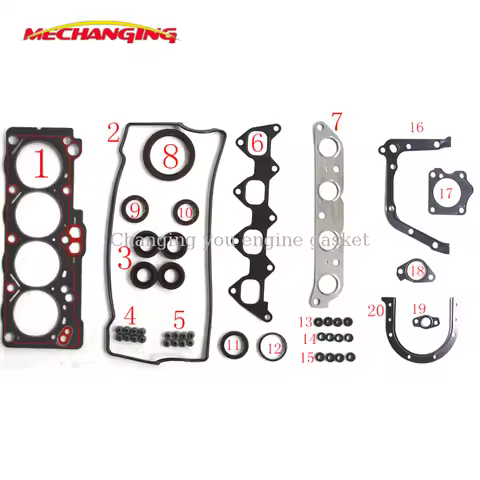For TOYOTA CARINA SOLUNA VIOS SPRINTER 1.5L 16V 5AFE Full Set Engine Gasket Engine Rebuilding Kits 0