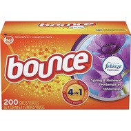 [Ready Stock]Bounce Fabric Softener Dryer Sheets, Outdoor Fresh/Fresh Linen/Free&Gentle, 80/120/240 