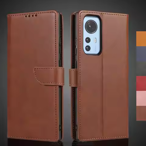 Pu Leather Wallet Flip Case Leather Case for Xiaomi 12 /Xiaomi 12x /Xiaomi 12S 6.28" Retro Cover Pro