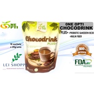 One Opti CHOCODRINK Plus [10 sachets/pack]+Probiotic Ganeden Bc30 and Inulin Fiber