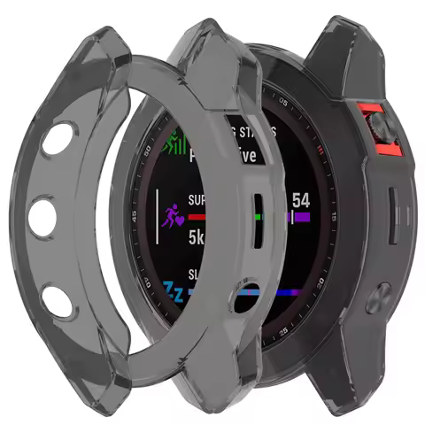 Soft TPU Protector Case for Garmin Fenix 7 7S 7X Pro 6 6S 6X Pro 5 5S 5X Plus Transparent Protective