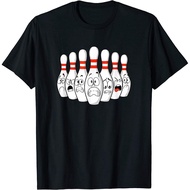 Newest Bowling Funny Scared Bowling Pins Gift Ideas T-Shirt