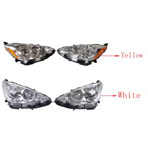 A Pair Car Headlight For Toyota Prius C Aqua NHP10 2012 2013 2014 Headlights