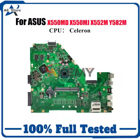 X550MJ Laptop Motherboard For ASUS VivoBook X550MD X550M X550MJ X552M Y582M Mainboard With Celeron C