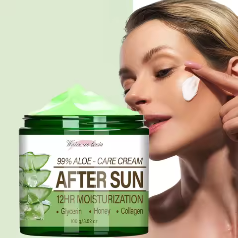 After Sun 99% Aloe Vera Cream with Collagen, 12HR Moisturizing & Soothing Care