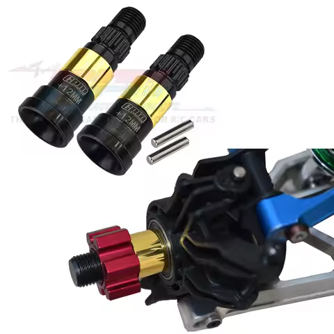GPM Metal Steel Front Rear Lengthened 12mm CVD Head Stub Axle 7768 for Traxxas 1/6 XRT 1/5 X-MAXX 8S