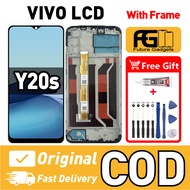 LCD with FRAME for VIVO Y20s Compatible For ORIGINAL LCD Skrin Touch Screen Replacement