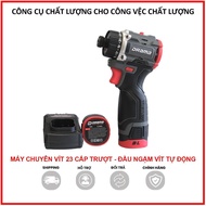 Máy chuyên vít pin DRAMA 5318 Không chổi than Lực siết 65Nm Tặng Túi vải