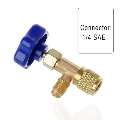 1Pc Low Pressure Dispensing Valve Bottle Opener 1/4 SAE Connector Mayitr Refrigerant Bottle Can Tap 