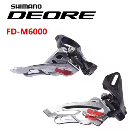 SHIMANO DEORE M6000 Series FD-M6000 SIDE SWING 3×10 Speed Front Derailleur Braze On/Clamp For MTB Mo