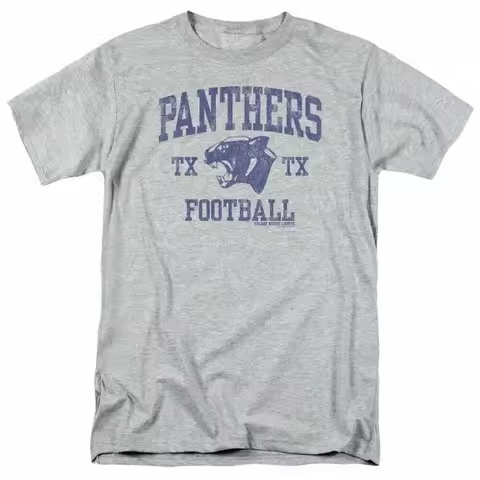 Friday Night Lights Panther Arch Logo T Shirt Mens Licensed Classic Sport Grey