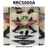 Cover Set Rapido Suzuki Raider R150Fi 2022 Black R150 Fi Accessories Motor Body Cover Set Hitam R150