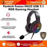 Fantech Fusion HG22 RGB Gaming Headset Earphones with Microphone USB 7.1