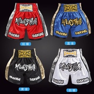 Muay Thai Shorts Unisex - MMA Boxing Kickboxing Sanshou Fighting Pants for Men & Women, Martial Arts