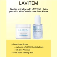 LAVITEM Centella Clearing Pad + Centella Silk Blue Ampoule Set