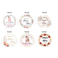 Wedding Sticker , Door Gift Sticker, Sticker Kahwin