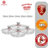 Kalpen Lager glass lid pot lid 18-20-24-26-28 cm, replacement pot lid, genuine glass lid pot lid