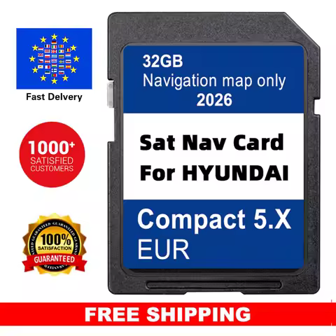 GEN5 Navigation SD Card for Hyundai Kona Santa Tucson i10 i20 i30 i40 Compact 5.X RUR Update 2026 Sa