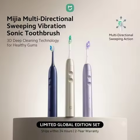 Mijia Multi-Directional Sweeping Vibration Sonic Toothbrush - 3D Deep Cleaning for Healthy Gums & Pe