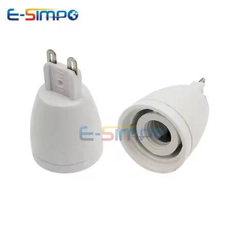 2pcs G9 to E14 E12 CFL LED Halogen 2Pin Base to EU US Standard Candelabra Chandelier Light Holder So