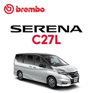 BREMBO Rear Brake Discs (2pcs) - Nissan Sylphy B17T 1.8E Teana J31 J32L L33L Juke F15 1.6GT Serena C