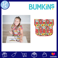 Bumkins แบรนด์แท้ ผ้ากันเปื้อน รุ่น Junior Bib ลาย Super Hero Collections ผ้ากันเปื้อนแขนสั้น สำหรับ
