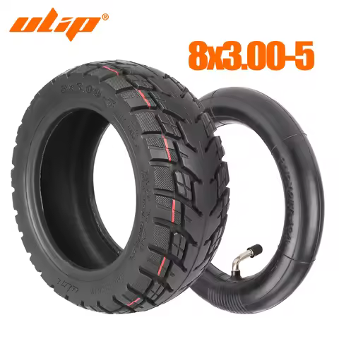Ulip 8x3.00-5 Thicked Off-road Vacuum Tire & ULIP 8.5x2 Thicken Inner Tube for Kaabo Mantis 8/Zero 9