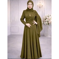 Moden Raya Jubah Muslimah Batik Ironless CEY | Ready Stock Raya Exclusive 2026