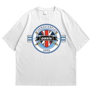 OASIS ART 9 Music Band T-shirt Men's T-shirt Unisex Cotton CombedWanita