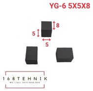 MATA WIDIA 5x5x8 ECER CEMENTED CARBIDE TIP YG6 5x5x8 ECER / BETEL WIDIA YG-6 5X5X8 / PAHAT WIDIA TUN