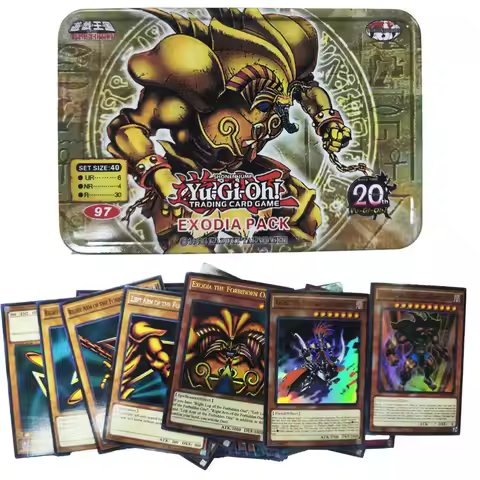 Yu-Gi-Oh Deck EXODIA PACK 97 English Holographic Golden White Dragon Duel Game Collection Card with
