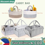 Woven Cotton Baby Diaper Caddy Organizer Bag Nursery Storage Basket Portable Holder Bag
