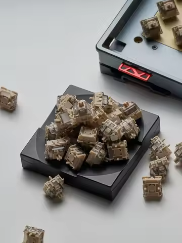 Owlab Ti HE Keyboard Megnetic Switch 0.01mm Precision Hall Effect Switch 40/50g For Wooting60 Made68