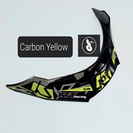 Spoiler 3D KYT Vendetta 2 Falcon Motif Terbaru [ Leopard Espargaro Iannone Spike Yellow Spike Red Do