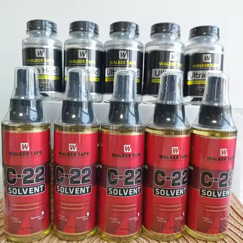 C-22 Solvent and Waterproof Glue 5/3/2/1PCS for Human Hair Men Toupee 3.4oz101ml Walker Tape Strong
