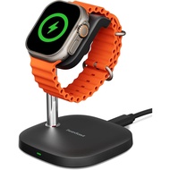 SwanScout Watch Charger Stand for Apple Watch, Fast Charging for Apple Watch 11/10/Ultra 2/Ultra/9/8